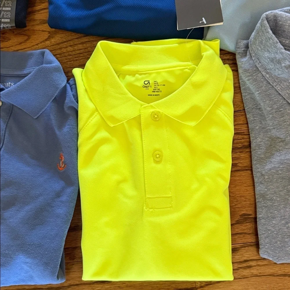 Boys polo bundle of 10 various brands size large: C9 champion, gap, jcrew NWT